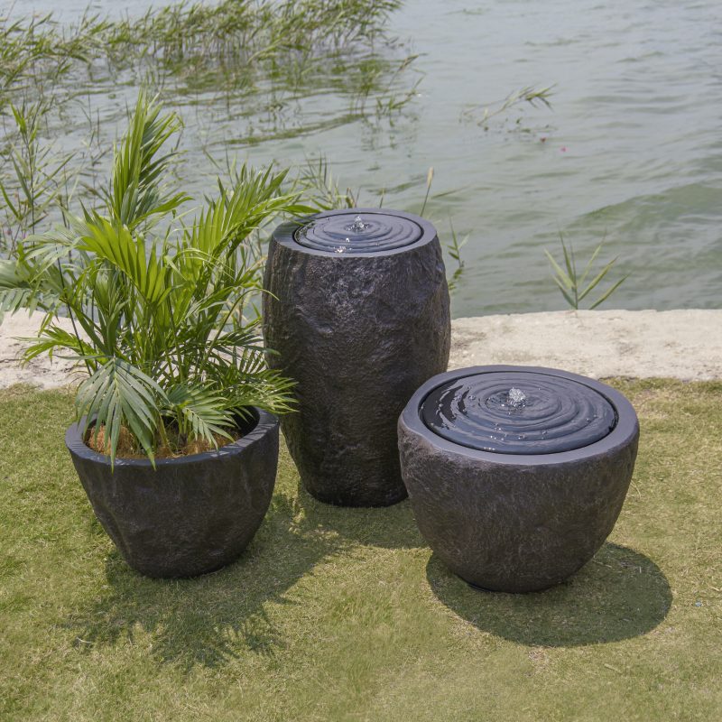 ELEMENTI WATER Nature Series - Boulder Fountain-S WGB04 / Boulder Fountain-L WGB03 / Boulder Planter PGB02 - Image 2